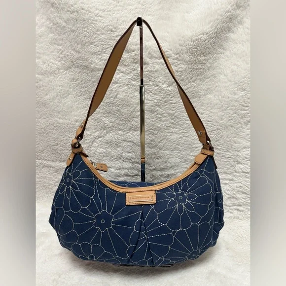 Tommy Hilfiger Navy Floral Shoulder Bag - Picture 3 of 13